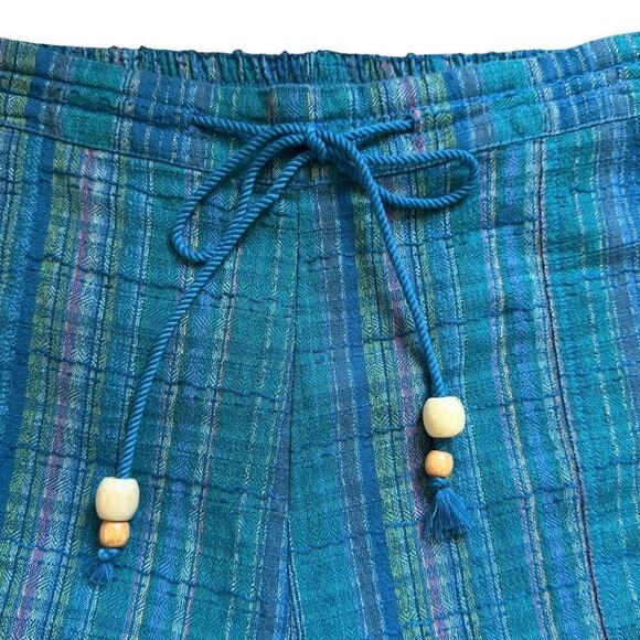 NWT Sundance Bakari Ocean Stripe Boho Drawstring Pull On Relaxed Pants Size L - Picture 3 of 7